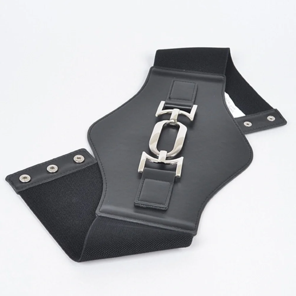 Oversized Vegan Leather Corset Statement Belt